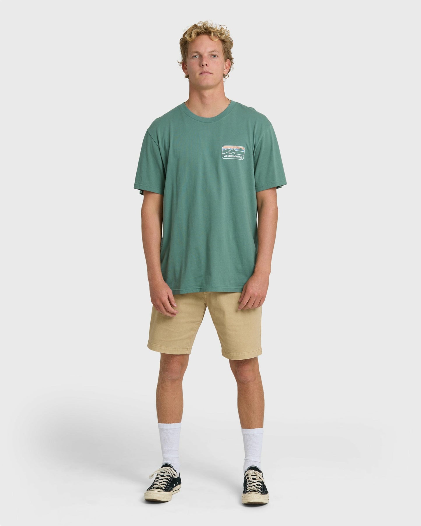 Billabong Men's Runner Premium Short Sleeve T-Shirt - Sea Green