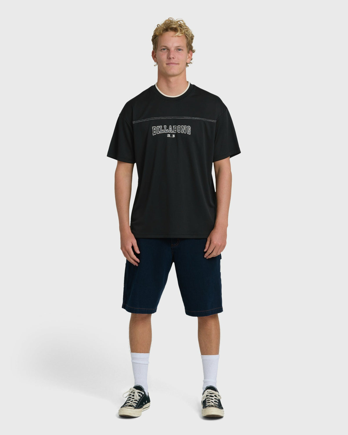 Billabong Men's A.I. Mesh Jersey Short Sleeve T-Shirt - Black