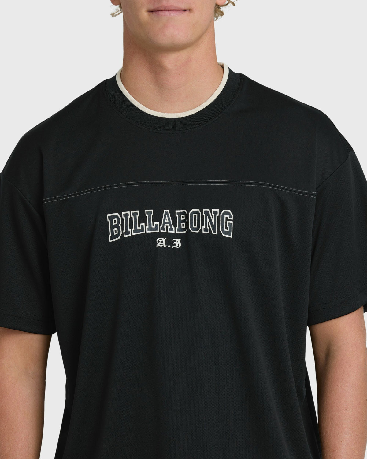 Billabong Men's A.I. Mesh Jersey Short Sleeve T-Shirt - Black