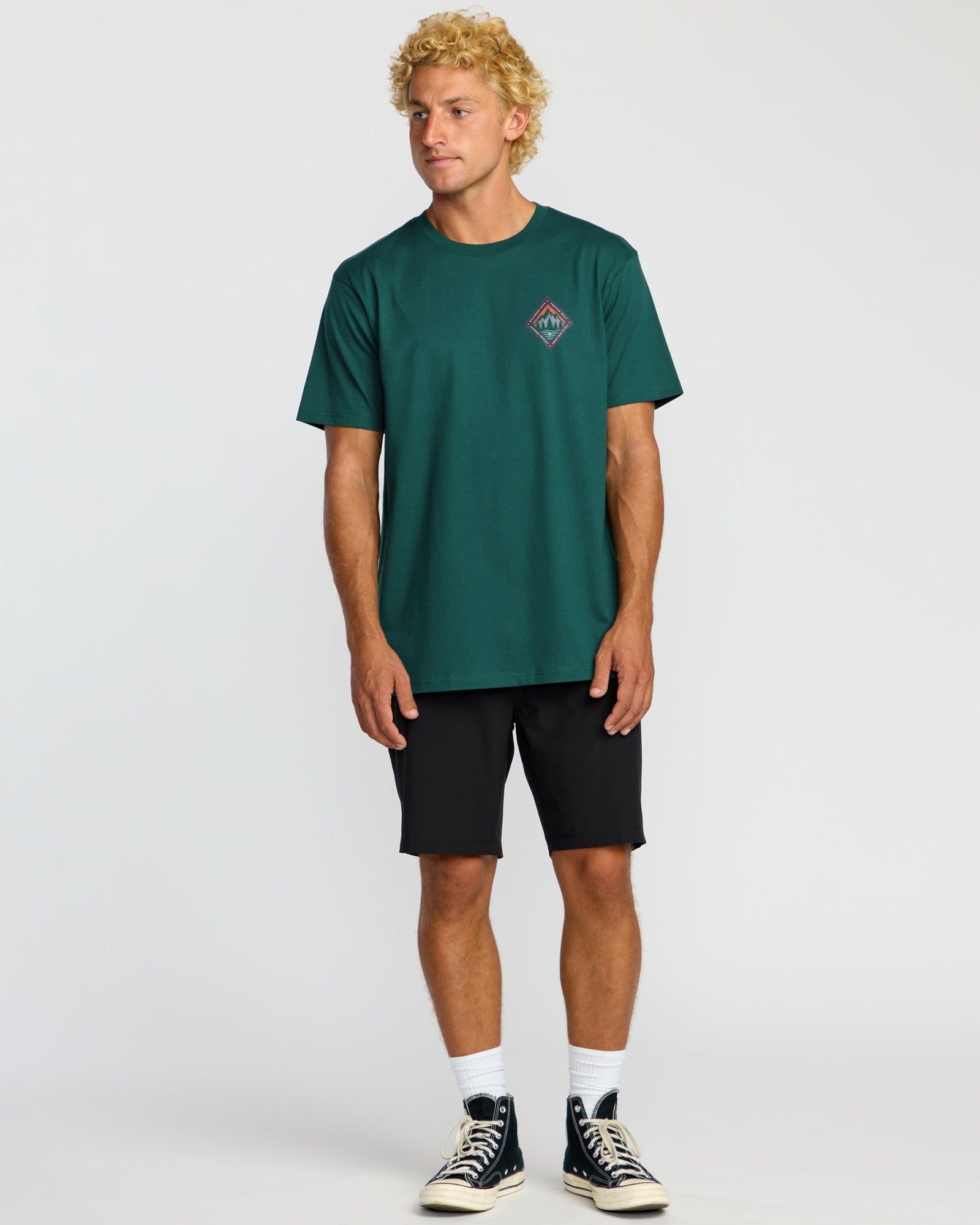 Billabong Men's Rockies A\/Div Short Sleeve T-Shirt - Spruce Green