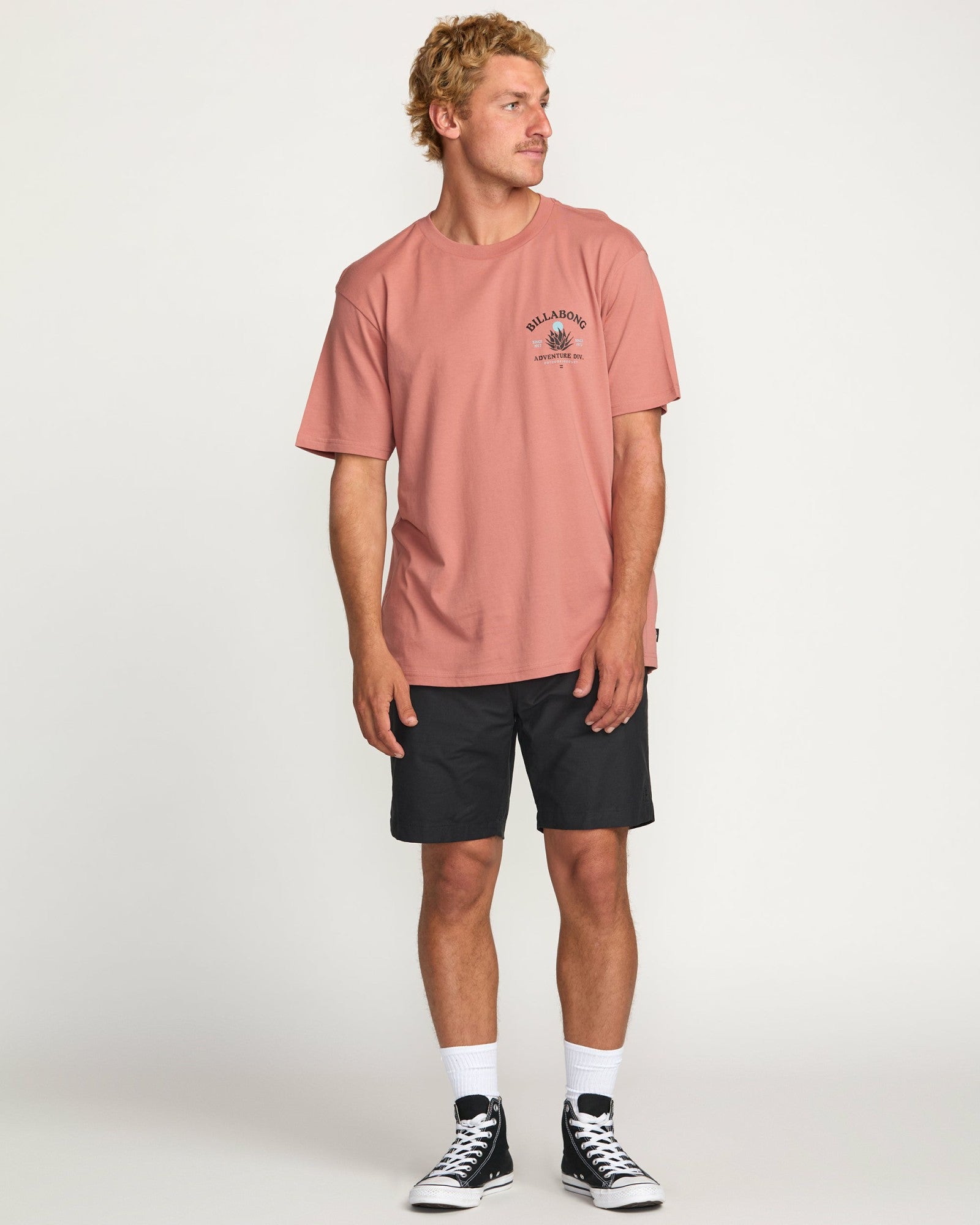 Billabong Men's A\/Div Agave Tee - Dusty Rose