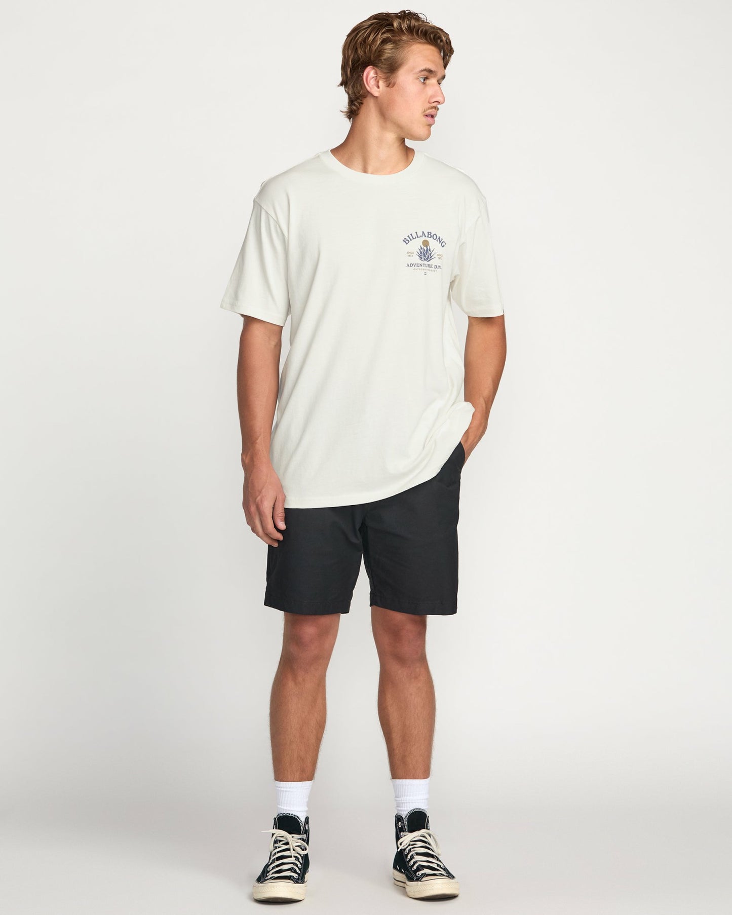 Billabong Men's A\/Div Agave Tee - Off White