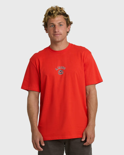Billabong Men's A.I. Bio Wave Premium Short Sleeve T-Shirt - Red