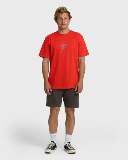 Billabong Men's A.I. Bio Wave Premium Short Sleeve T-Shirt - Red