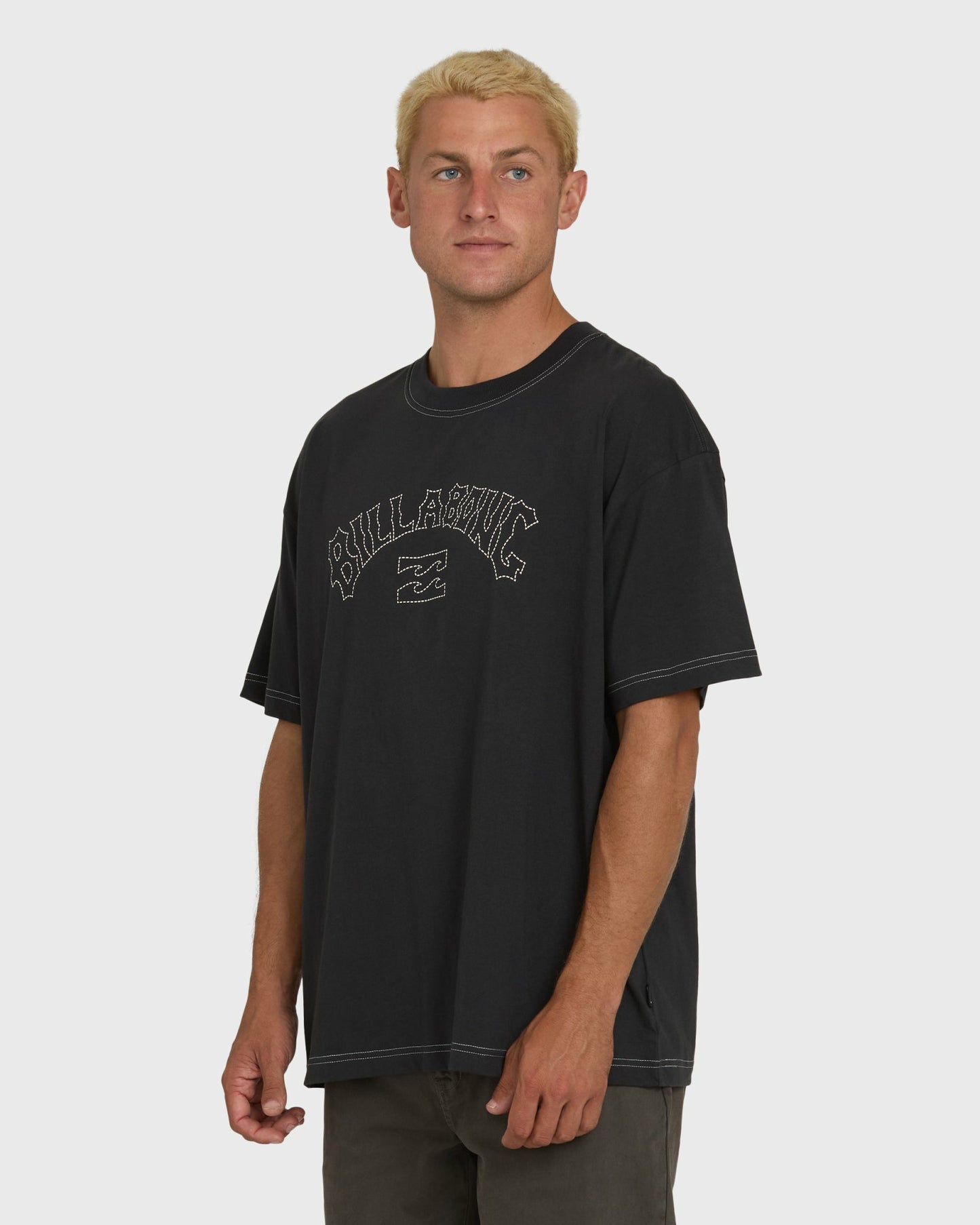 Billabong Men's Dash OG Short Sleeve Knit T-Shirt - Washed Black
