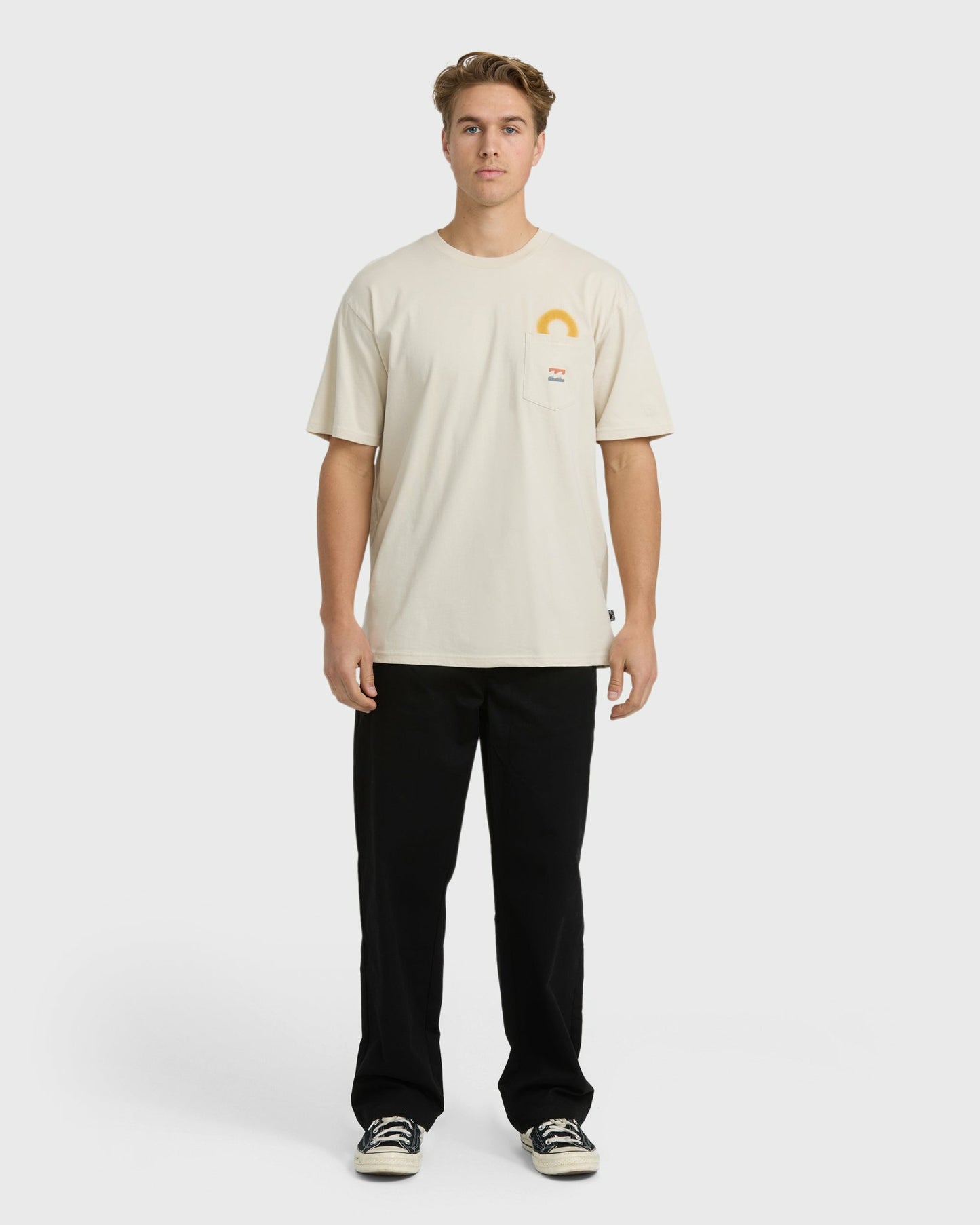Billabong Men's Eclipse Regular Short Sleeve T-Shirt - Chino