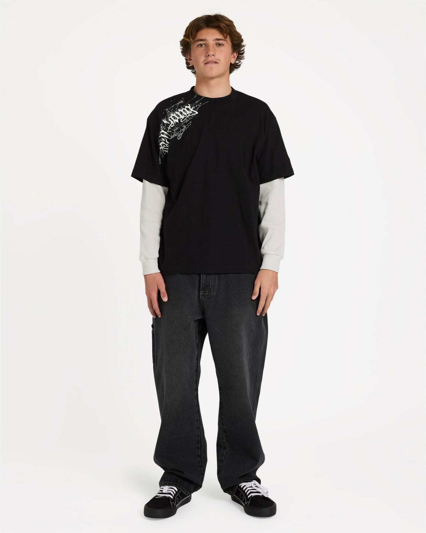 Billabong Men's Immortal Blast Short Sleeve Knit T-Shirt - Black