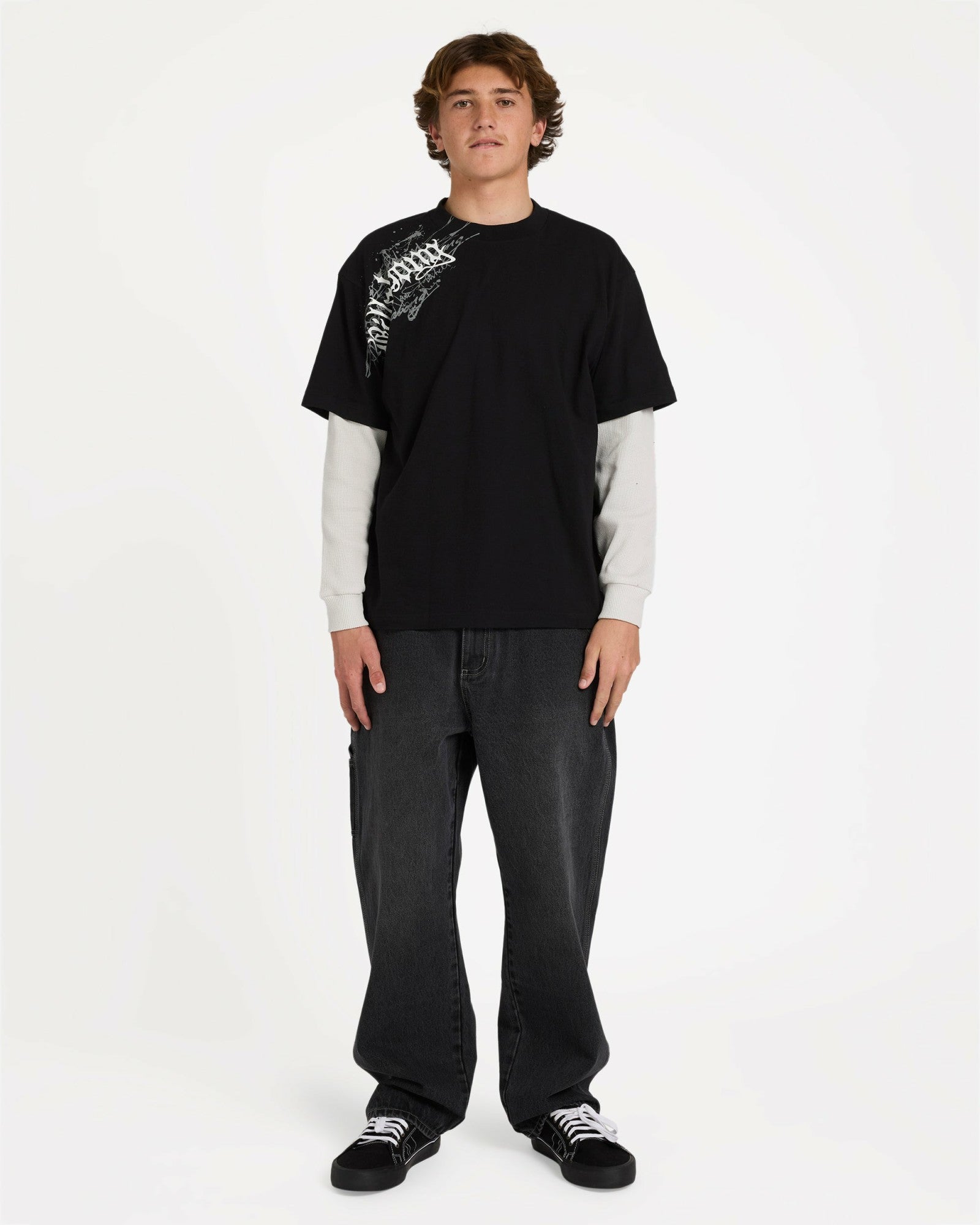 Billabong Men's Immortal Blast Short Sleeve Knit T-Shirt - Black