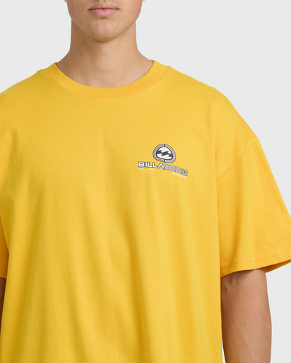 Billabong Men's A.I. Bio Wave OG Short Sleeve T-Shirt - Yellow