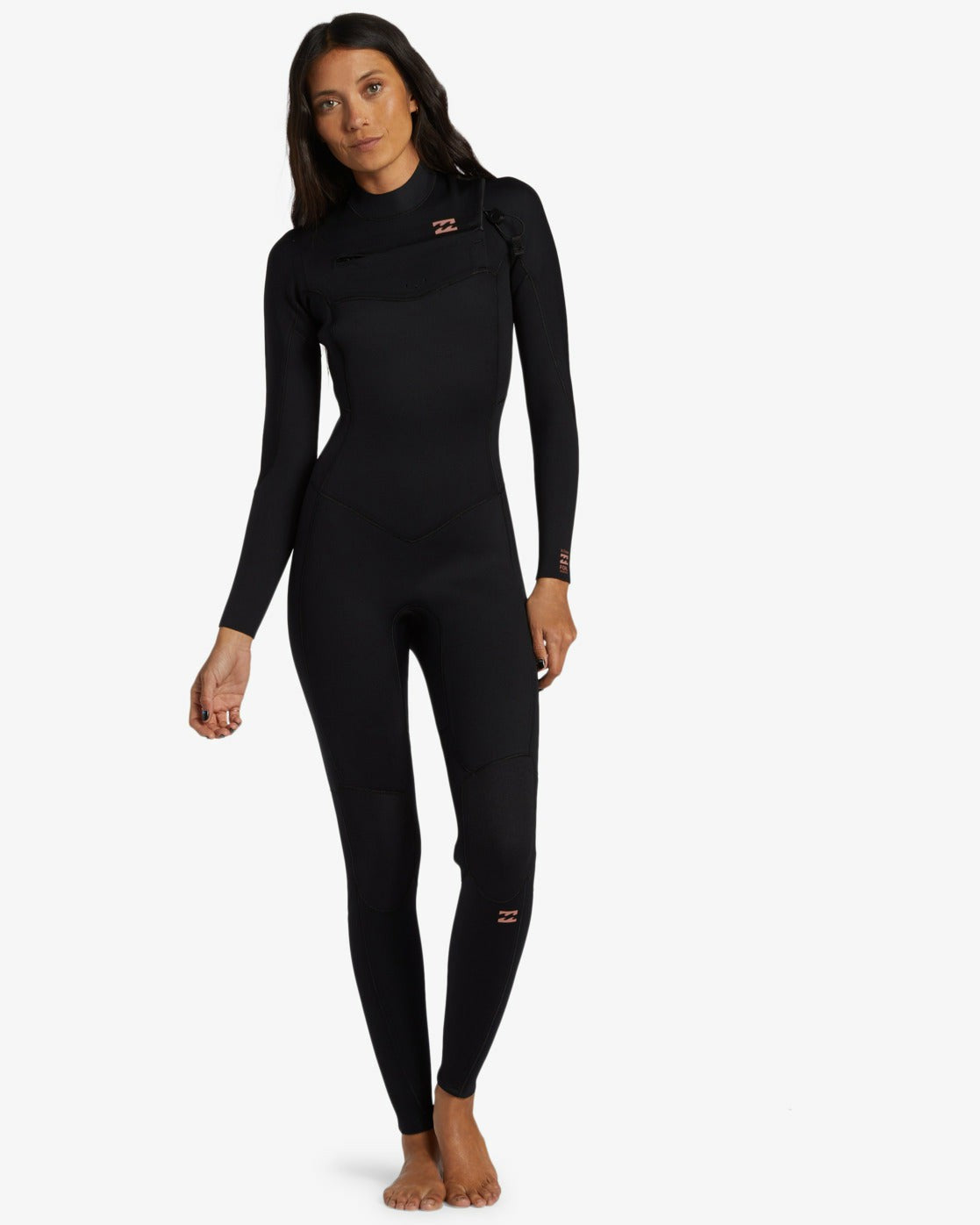 Billabong Women's 3\/2mm Foil GBS Chest Zip Wetsuit - Black