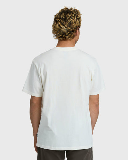 Billabong Men's Subconscious Premium Short Sleeve T-Shirt - Off White