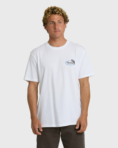 Billabong Men's Roadie Premium Short Sleeve T-Shirt - White