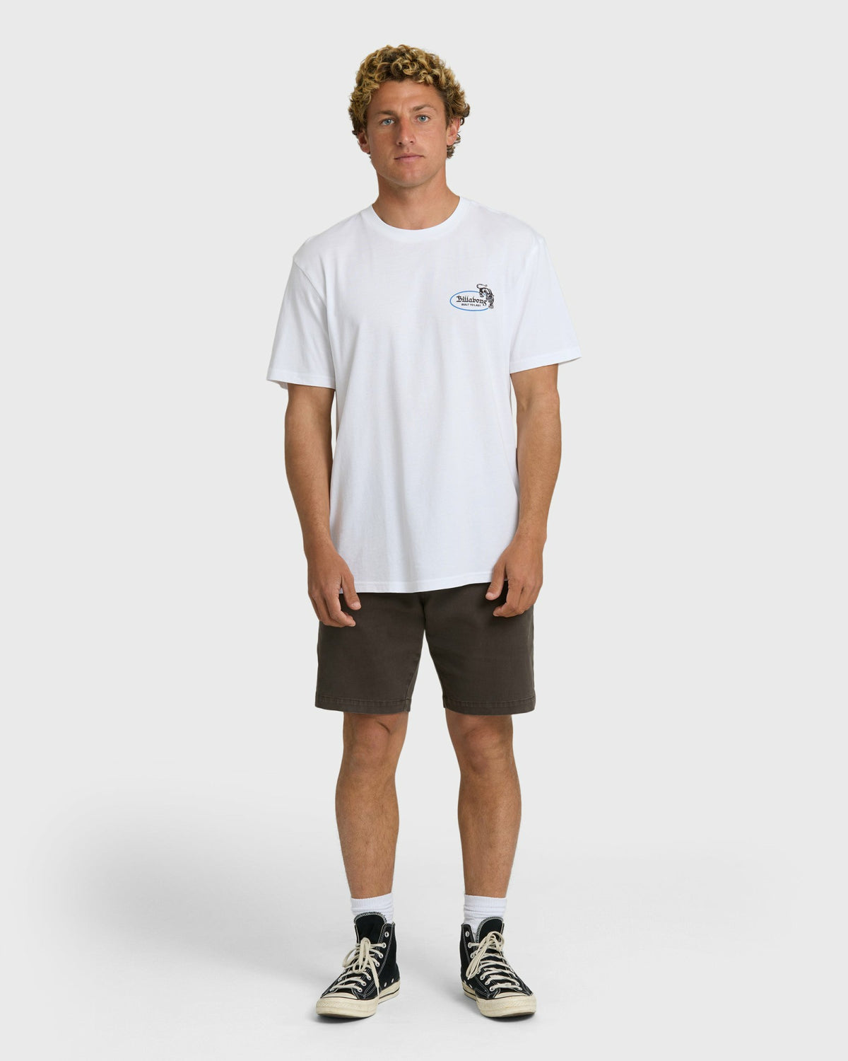 Billabong Men's Roadie Premium Short Sleeve T-Shirt - White
