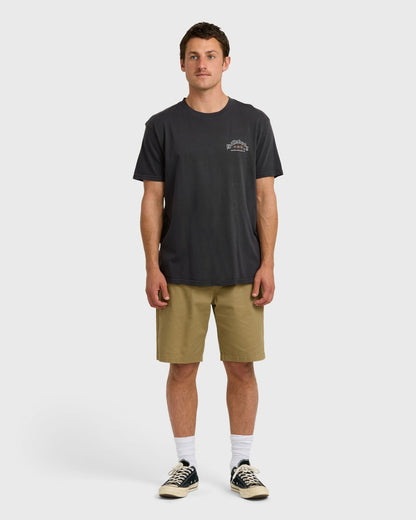 Billabong Men's South Runner Premium Ww Short Sleeve T-Shirt - Washed Black