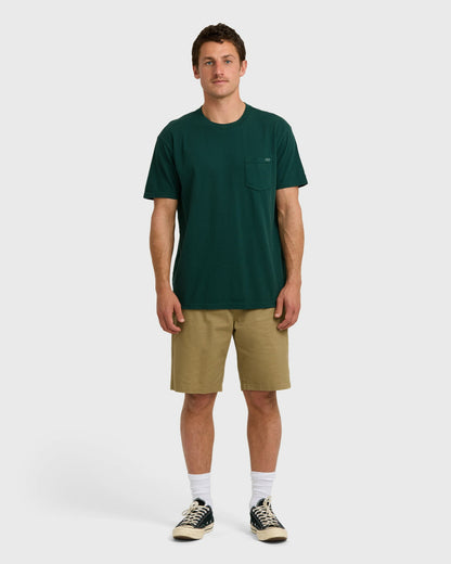 Billabong Men's Essential Premium Wave Wash T-Shirt - Forest