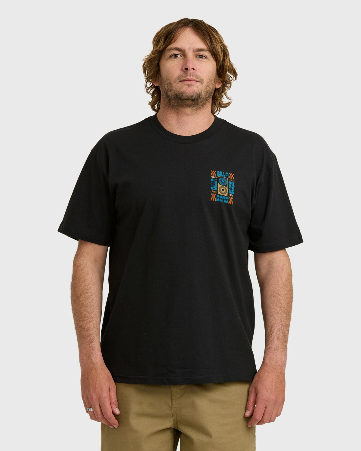 Billabong Men's Solar Regular Short Sleeve T-Shirt - Washed Black