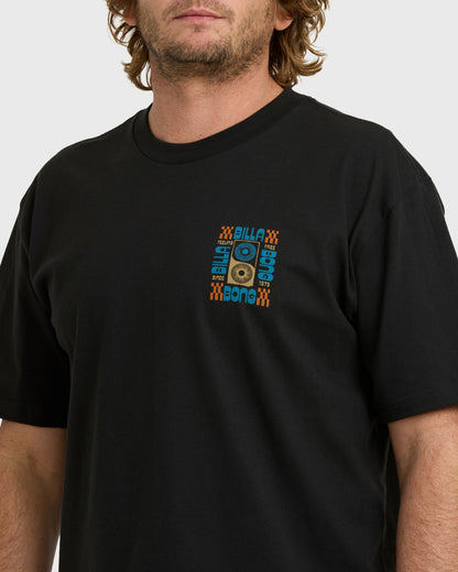 Billabong Men's Solar Regular Short Sleeve T-Shirt - Washed Black