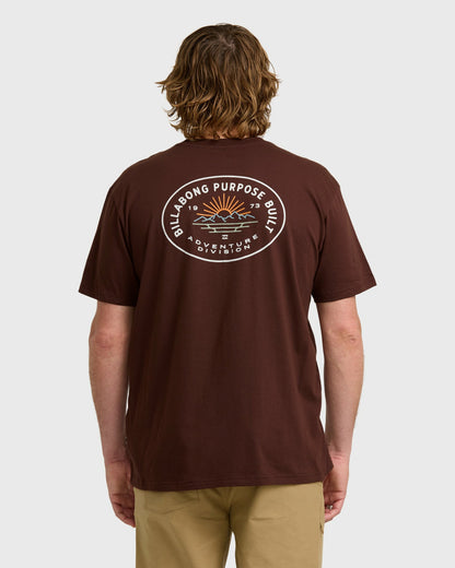 Billabong Men's A\/Div Sierras Short Sleeve T-Shirt - Wine