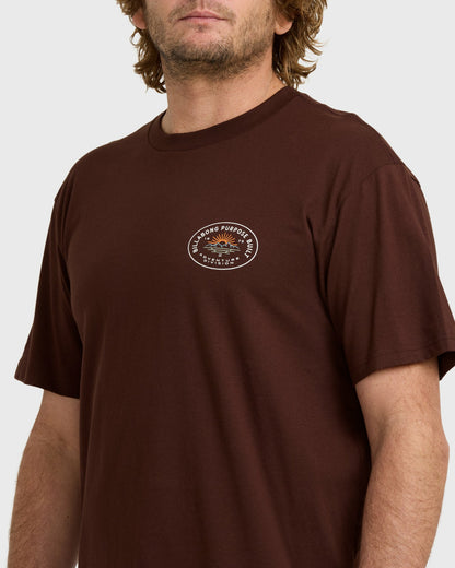 Billabong Men's A\/Div Sierras Short Sleeve T-Shirt - Wine