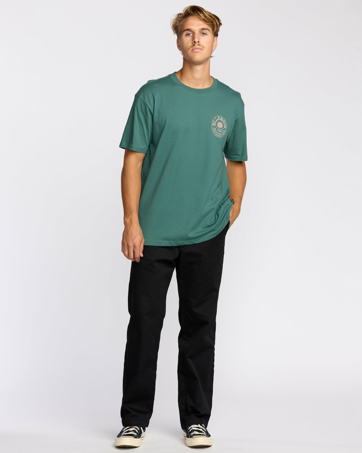 Billabong Men's Sunny Days Premium Short Sleeve T-Shirt - Sage Green