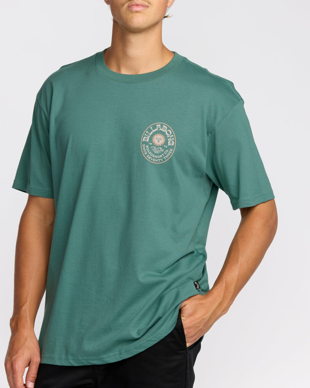 Billabong Men's Sunny Days Premium Short Sleeve T-Shirt - Sage Green