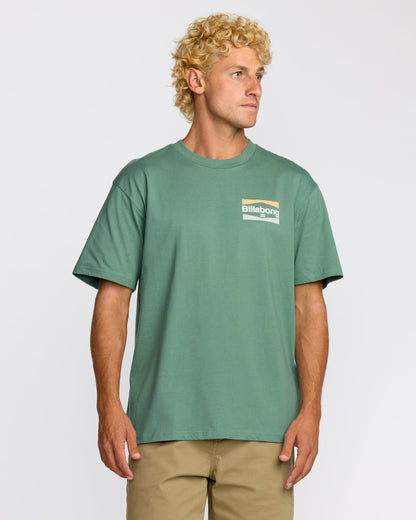 Billabong Men's Walled Regular Short Sleeve T-Shirt - Sage Green