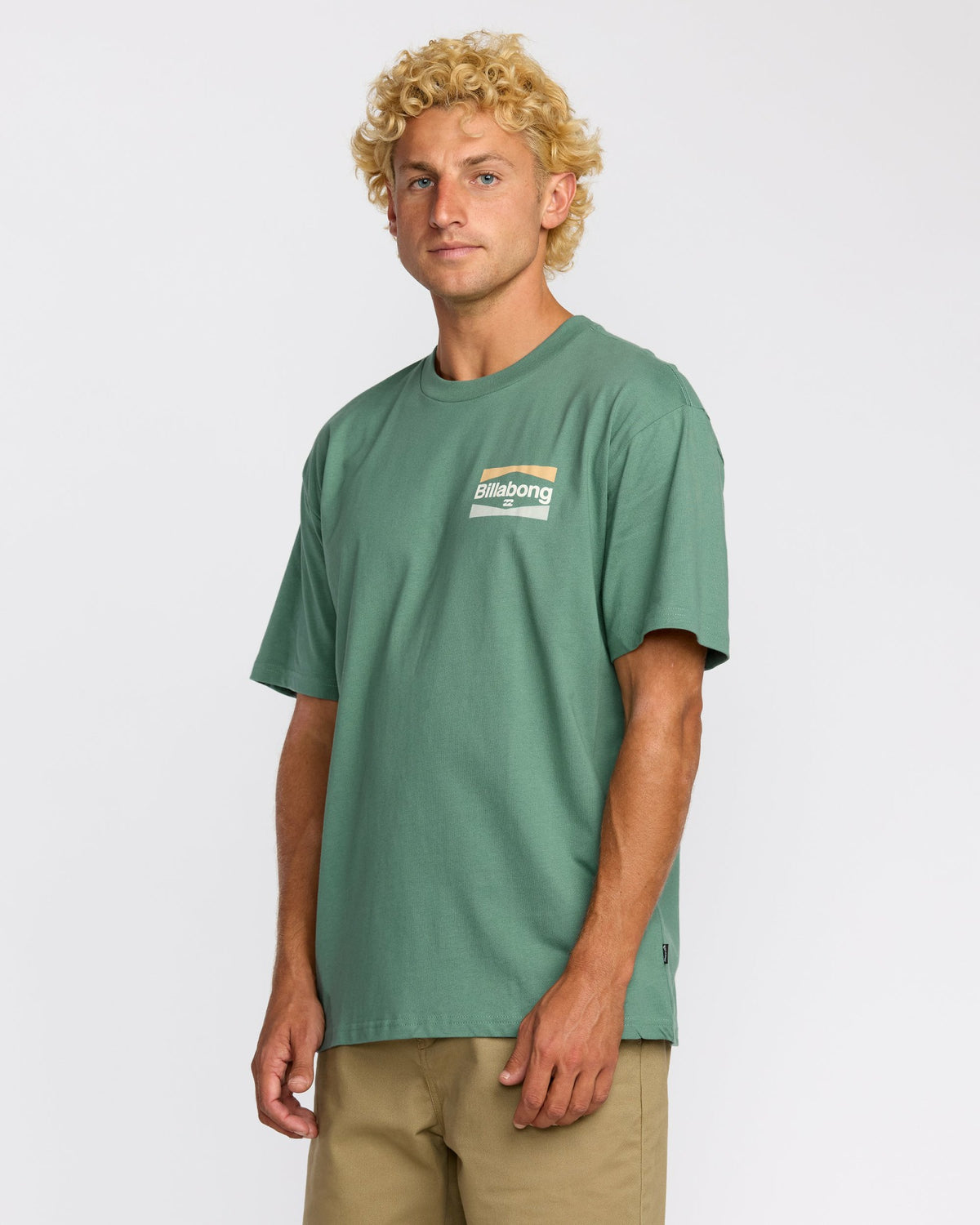 Billabong Men's Walled Regular Short Sleeve T-Shirt - Sage Green