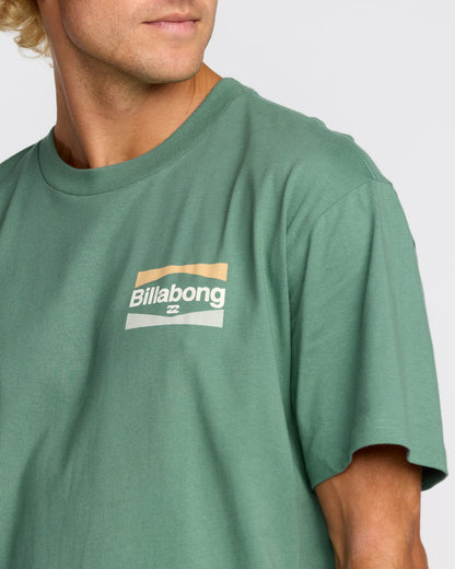 Billabong Men's Walled Regular Short Sleeve T-Shirt - Sage Green