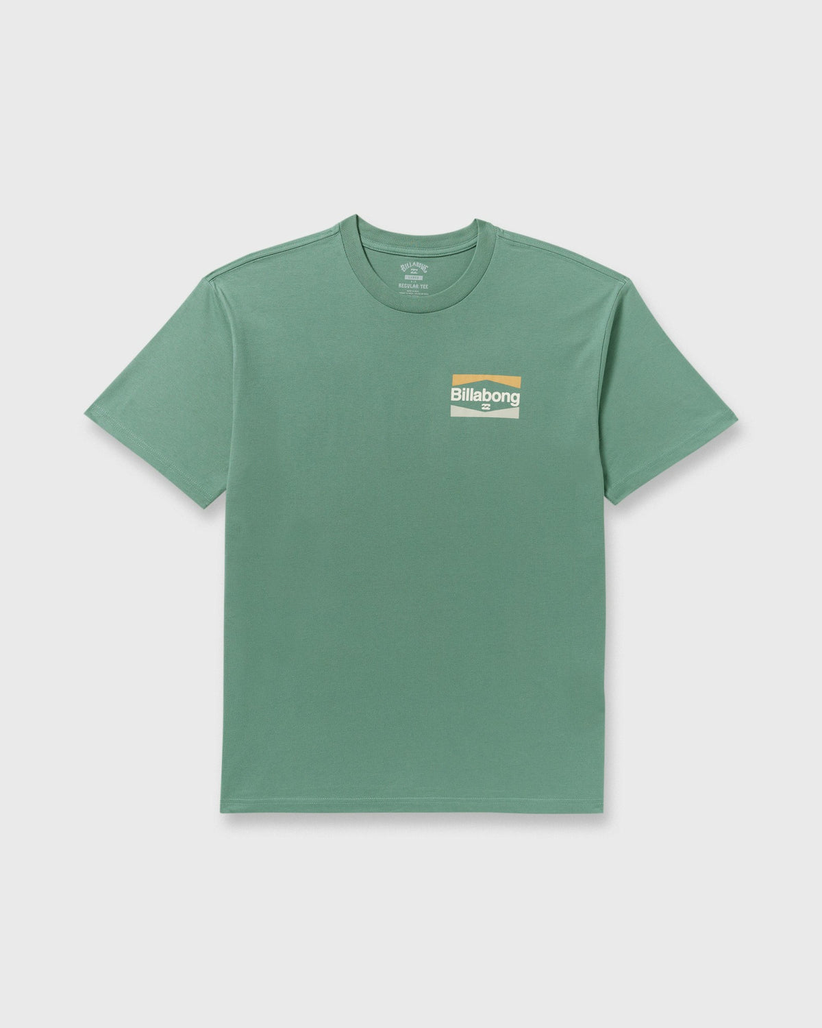 Billabong Men's Walled Regular Short Sleeve T-Shirt - Sage Green