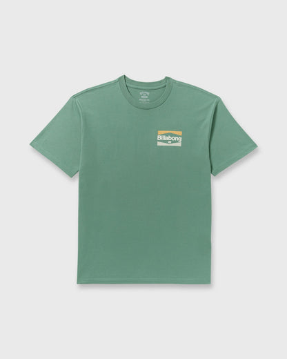 Billabong Men's Walled Regular Short Sleeve T-Shirt - Sage Green