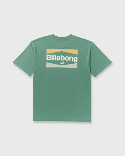 Billabong Men's Walled Regular Short Sleeve T-Shirt - Sage Green
