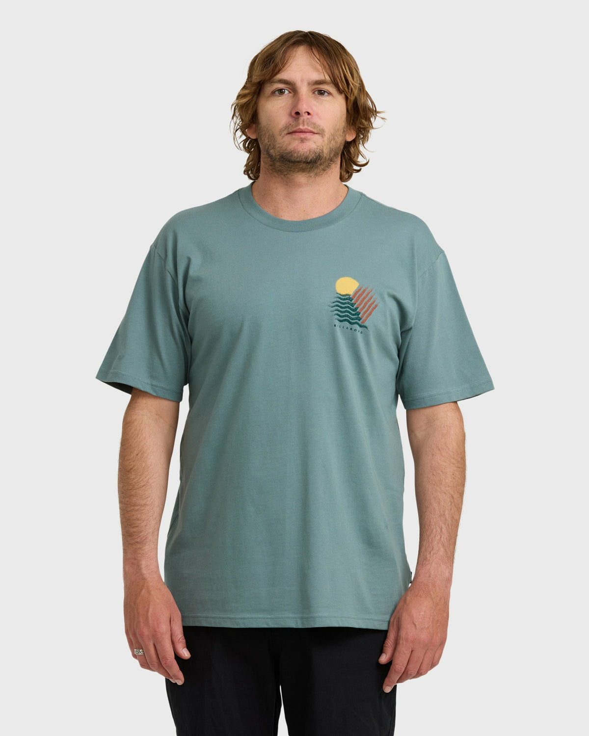 Billabong Men's Canyons Regular Short Sleeve T-Shirt - Sea Blue