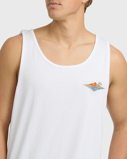 Billabong Men's Point Of View Premium Tank - White