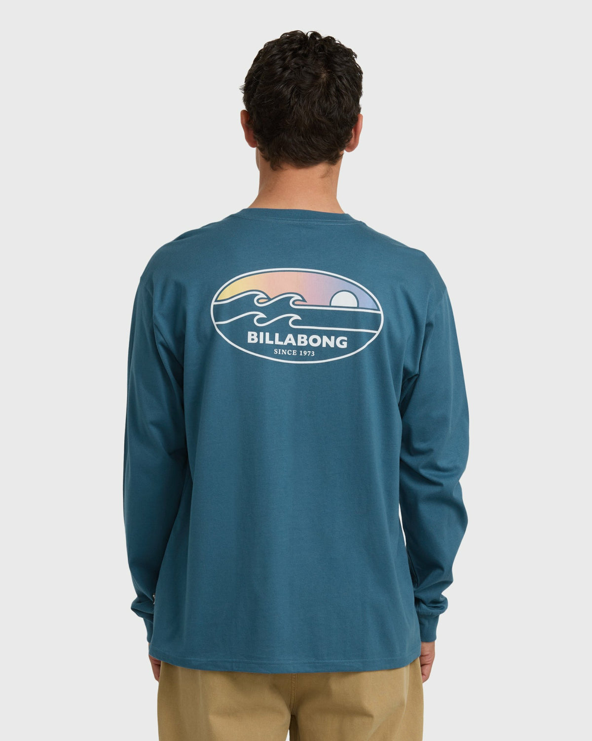 Billabong Men's Runner Regular Long Sleeve T-Shirt - Real Teal