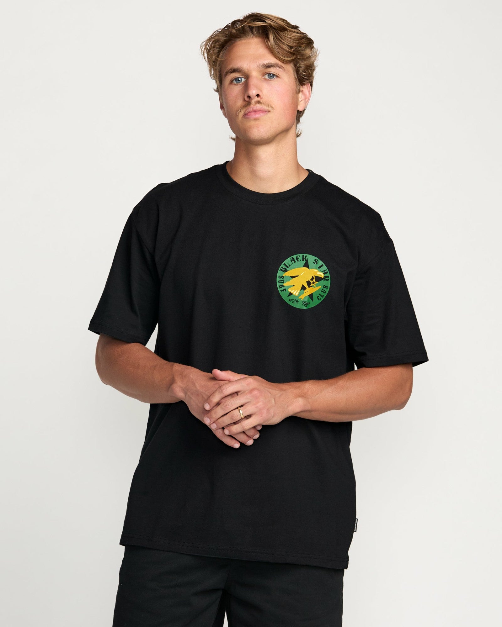 Billabong Men's Billabong x Mami Wata Black Star Regular Tee - Black