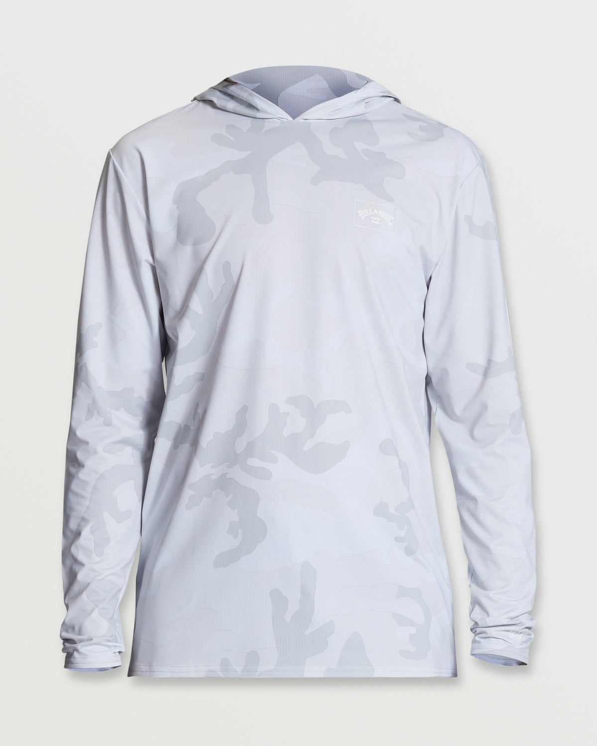 Billabong Men's Arch Mesh Long Sleeve Hooded Surf Tee - White Camo