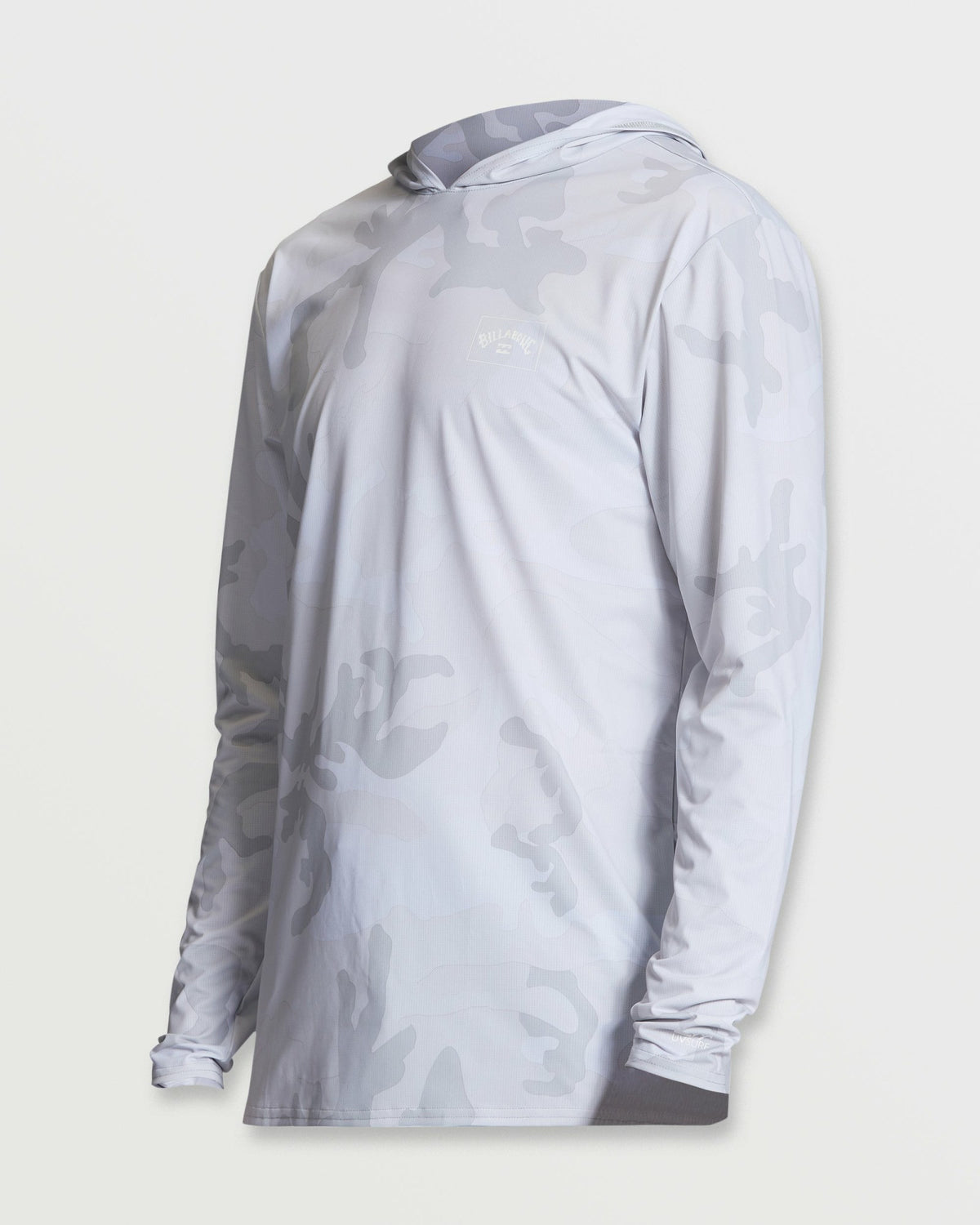 Billabong Men's Arch Mesh Long Sleeve Hooded Surf Tee - White Camo