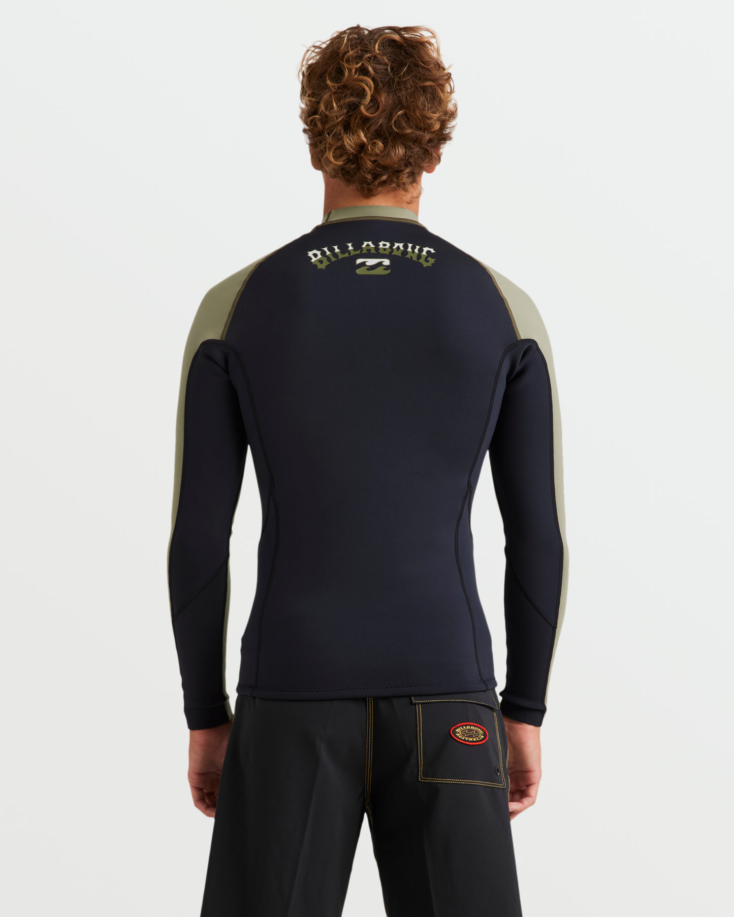 Billabong Men's 1mm Absolute Natural Long Sleeve Jacket - Military