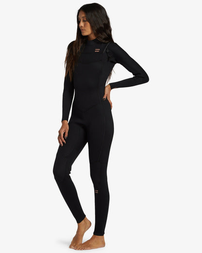 Billabong Women's 4\/3mm Foil GBS Chest Zip Wetsuit - Black