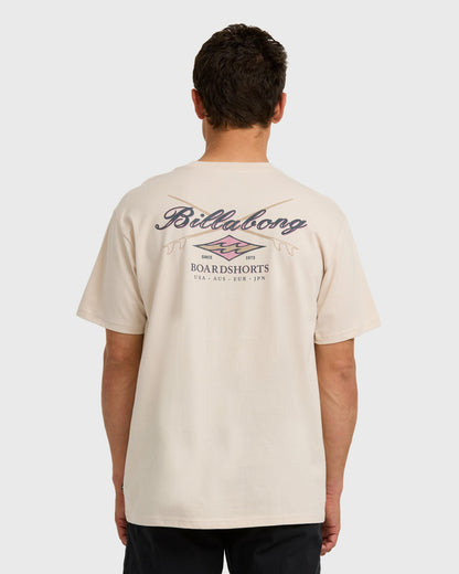 Billabong Men's Crossboards Short Sleeve T-Shirt - Chino