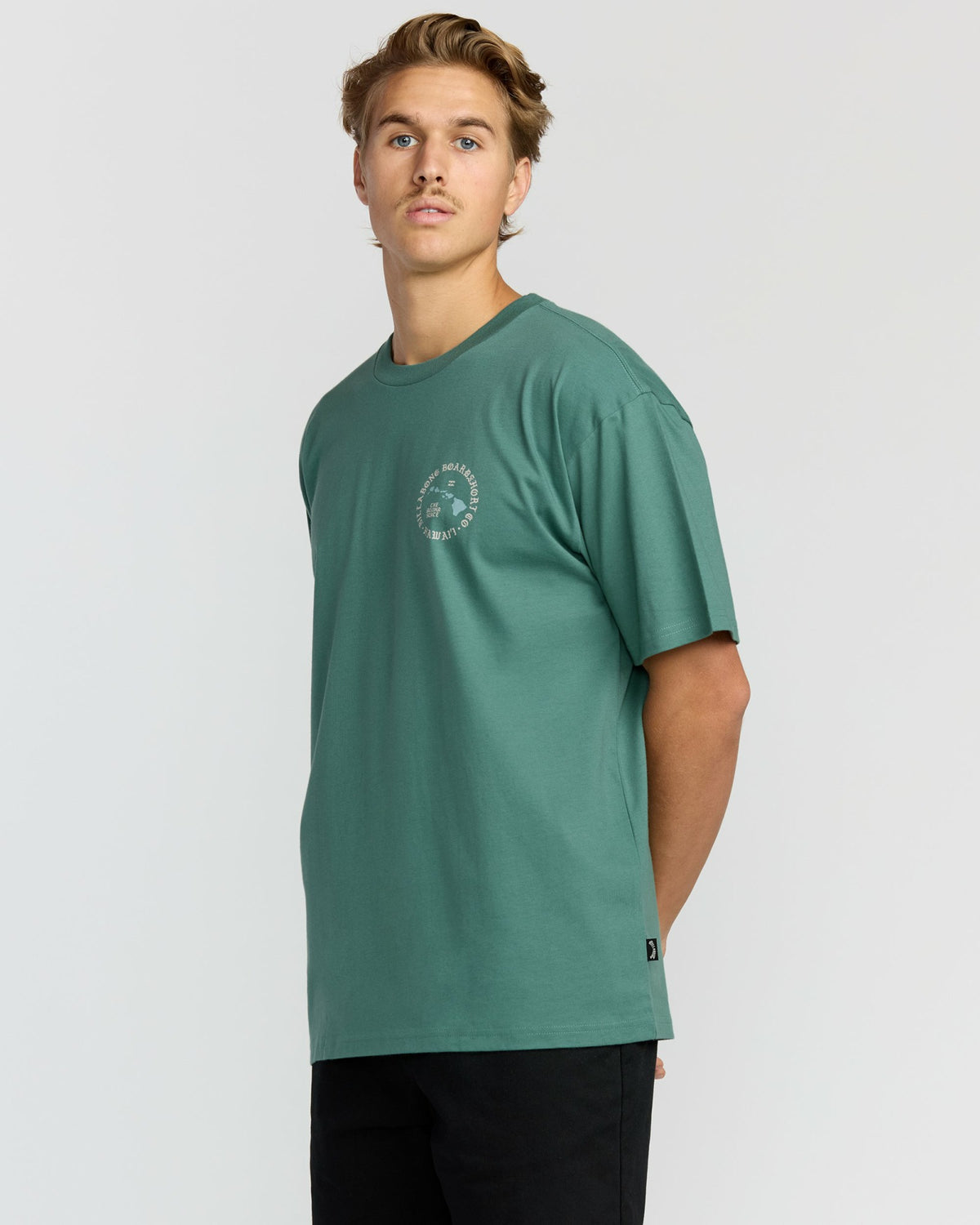 Billabong Men's Aloha Island Hi Regular Short Sleeve T-Shirt - Sage Green