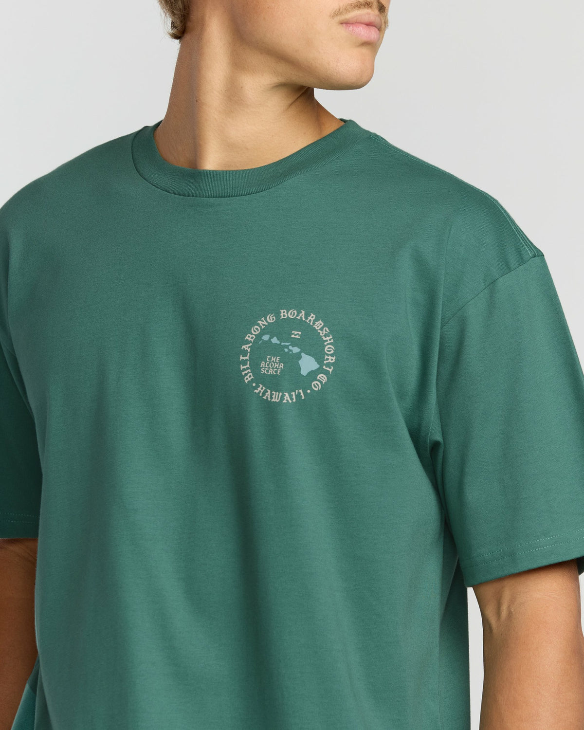Billabong Men's Aloha Island Hi Regular Short Sleeve T-Shirt - Sage Green