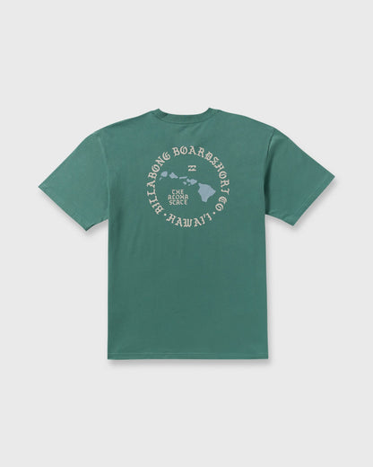 Billabong Men's Aloha Island Hi Regular Short Sleeve T-Shirt - Sage Green