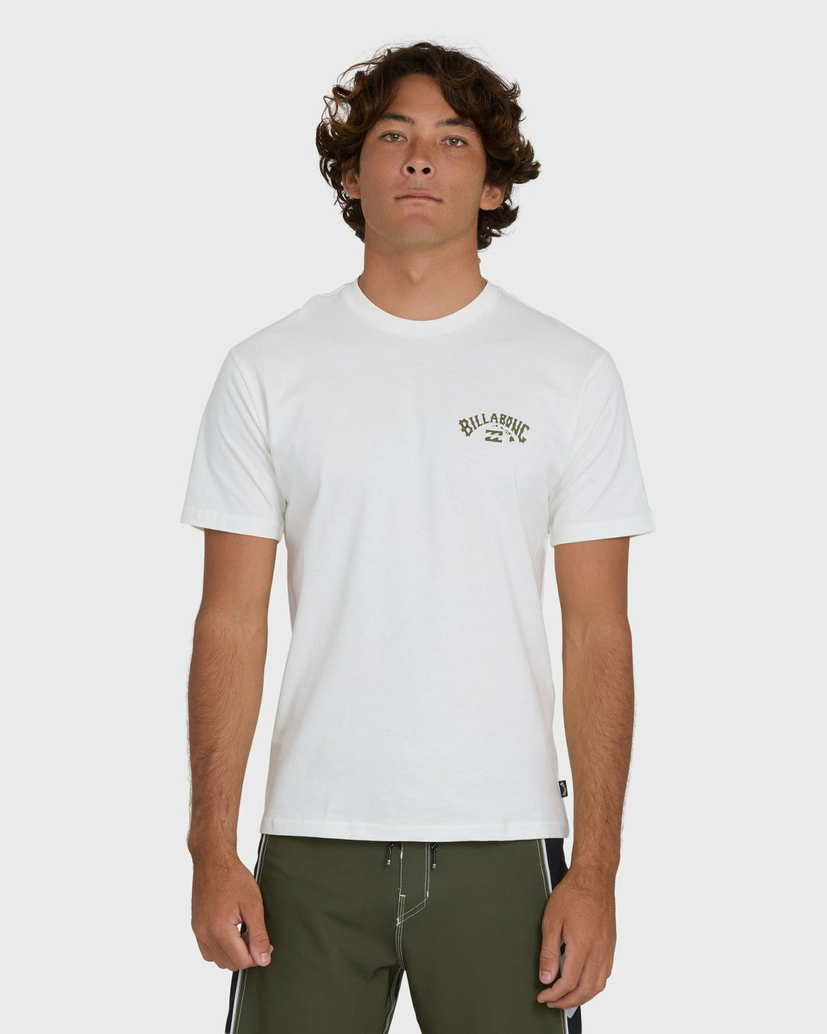 Billabong Men's Arch Hi Regular Short Sleeve T-Shirt - Off White