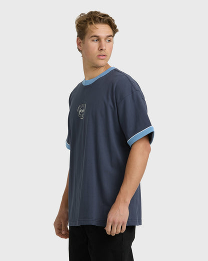 Billabong Men's Spec Ringer Short Sleeve T-Shirt - Vintage Navy