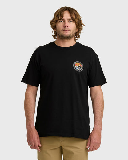 Billabong Men's A\/Div Rockies Short Sleeve T-Shirt - Black