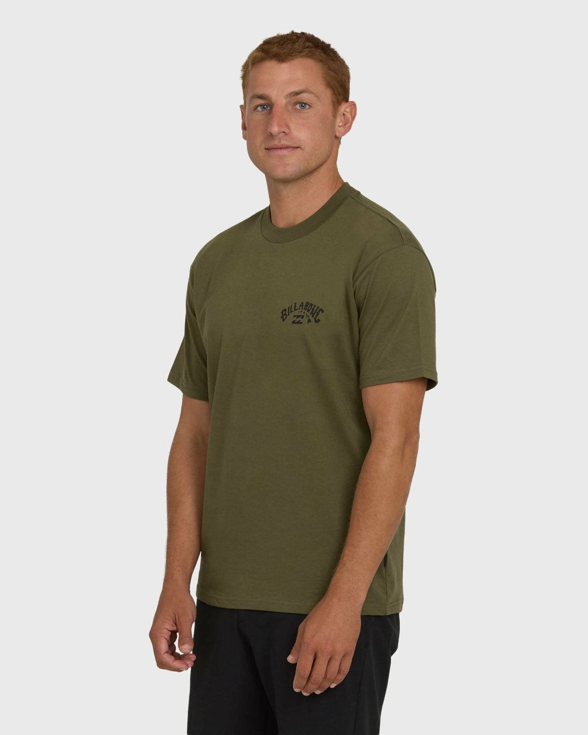 Billabong Men's Arch Hi Regular Short Sleeve T-Shirt - Military