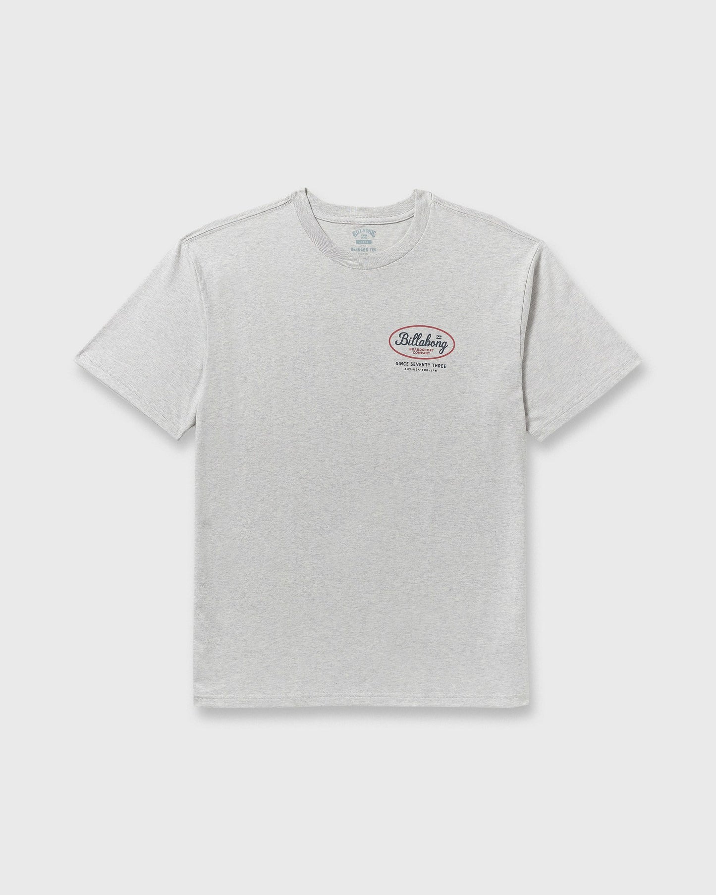 Billabong Men's Walled Regular Short Sleeve T-Shirt - Lt Grey Htr