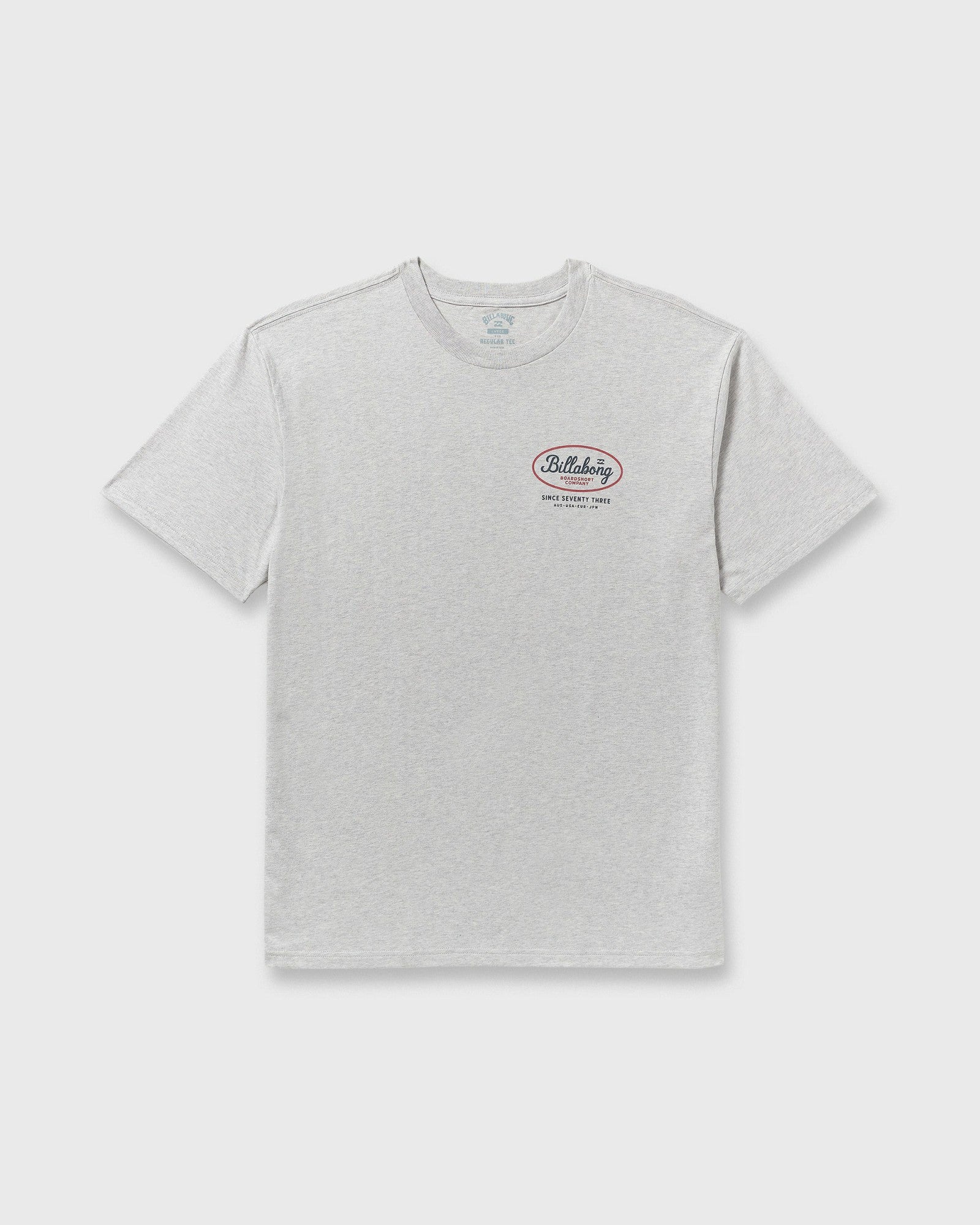 Billabong Men's Walled Regular Short Sleeve T-Shirt - Lt Grey Htr
