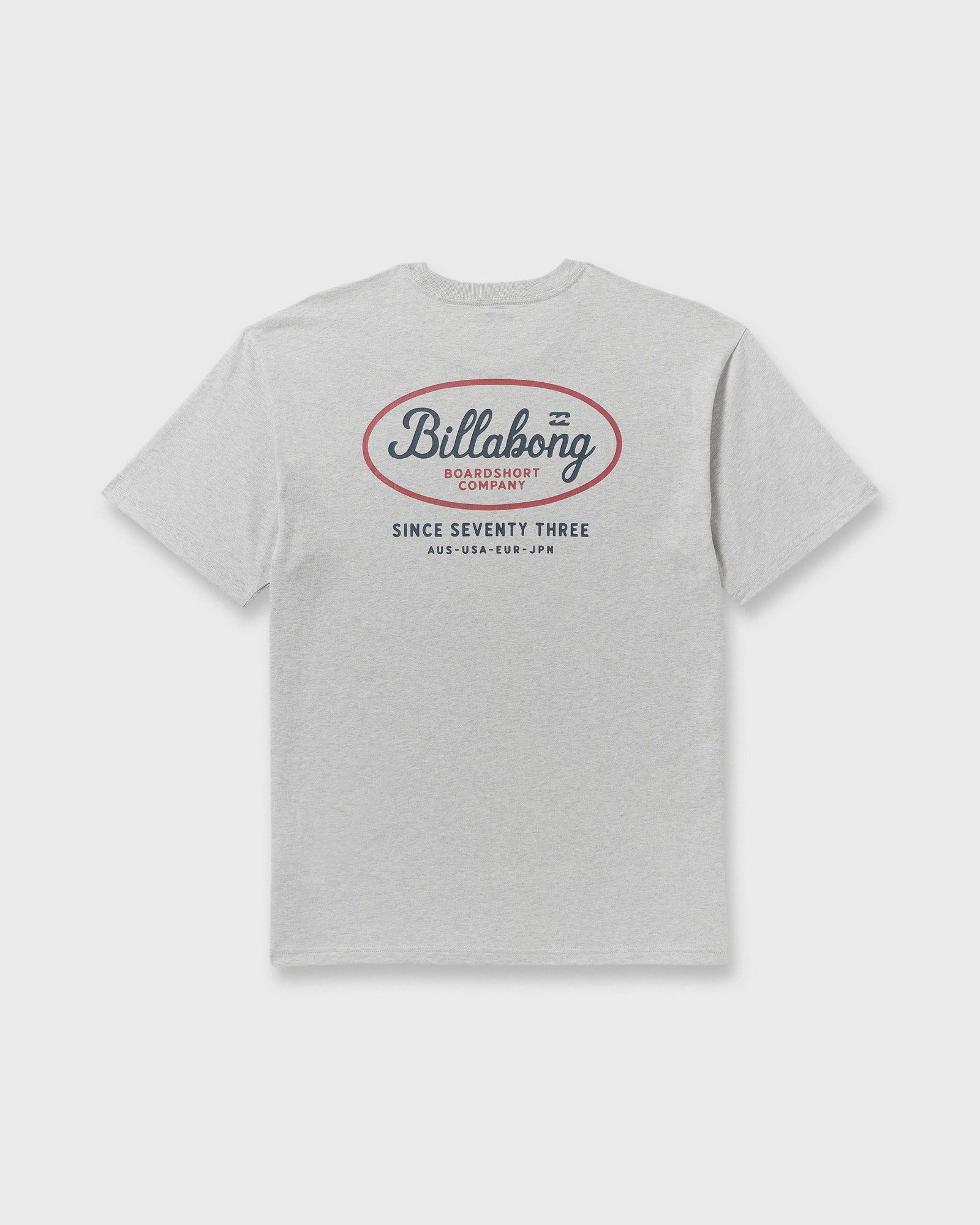 Billabong Men's Walled Regular Short Sleeve T-Shirt - Lt Grey Htr